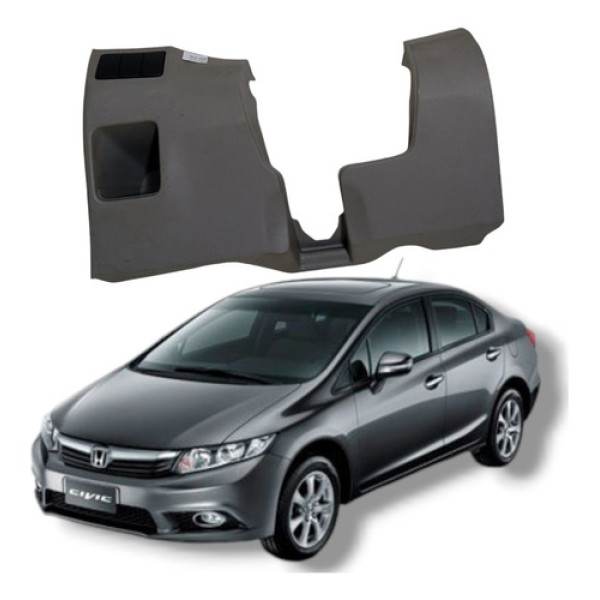 Acabamento Inferior Painel Honda Civic Lxs 2012 2016 Cinza