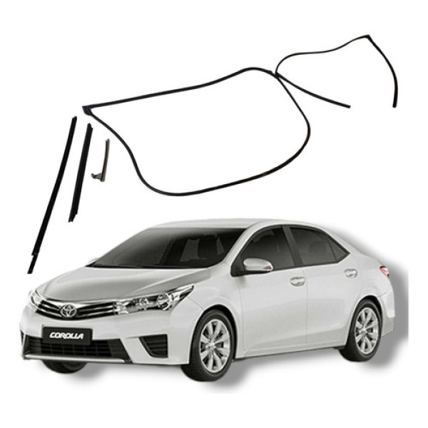 Jogo Borracha Porta Dianteira Esquerda Toyota Corolla 2016