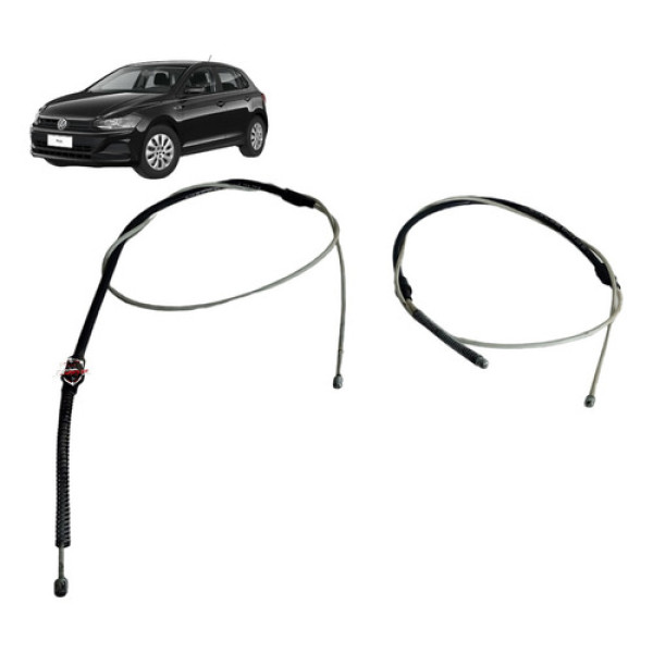 Par Cabo Freio Mao Traseiro Volkswagen Polo 2019