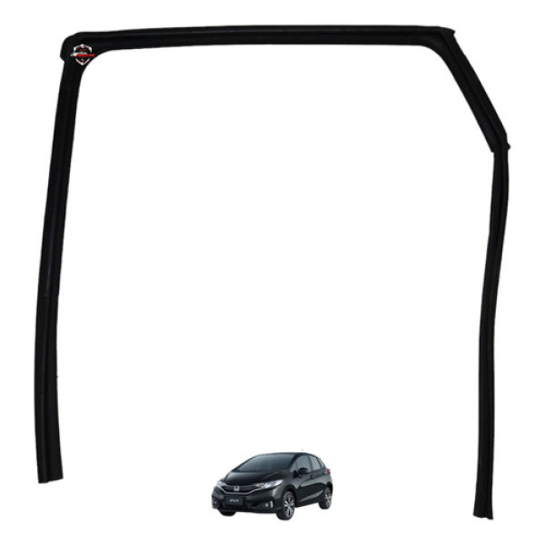 Borracha Canaleta Traseira Esquerda Honda Fit 2017 Preto