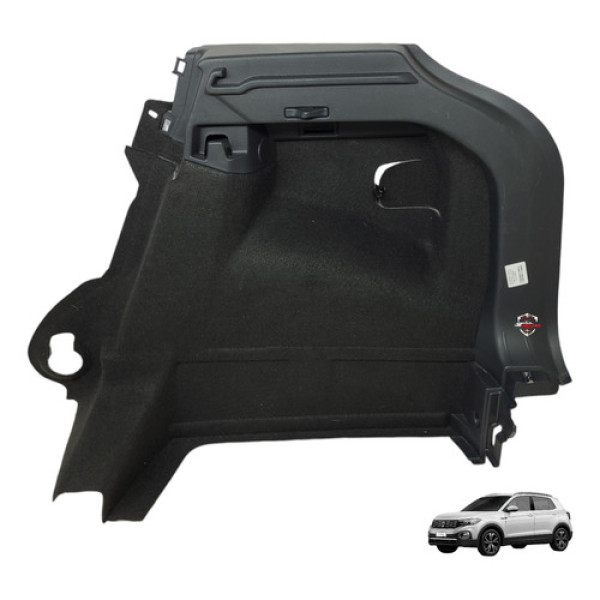 Forro Lateral Direito Porta Malas Volkswagen T-cross 2023 Preto