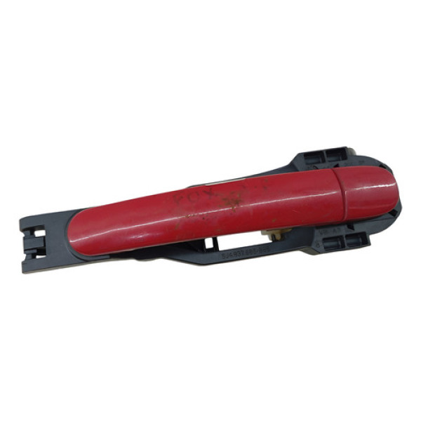 Maçaneta Externa Tras Esquerda Vw Gol G5 G6 2009 2014 Vermelho Traseira