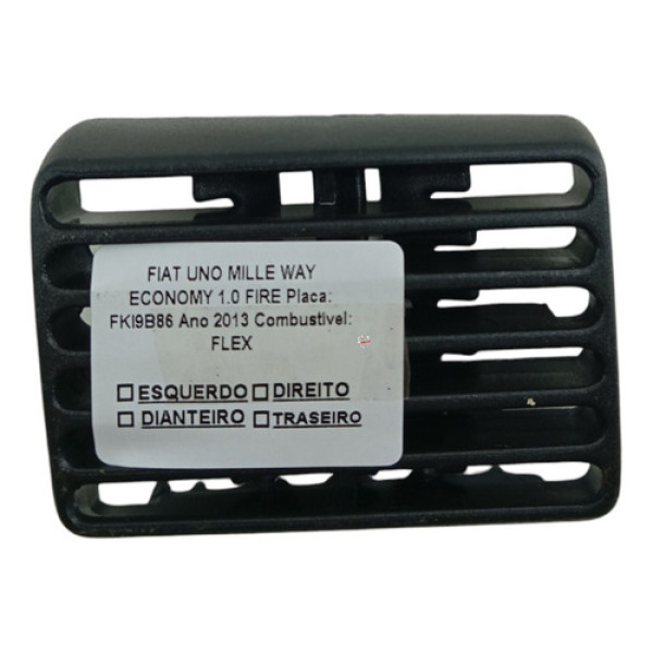 Difusor Ar Central Fiat Uno Way 2013