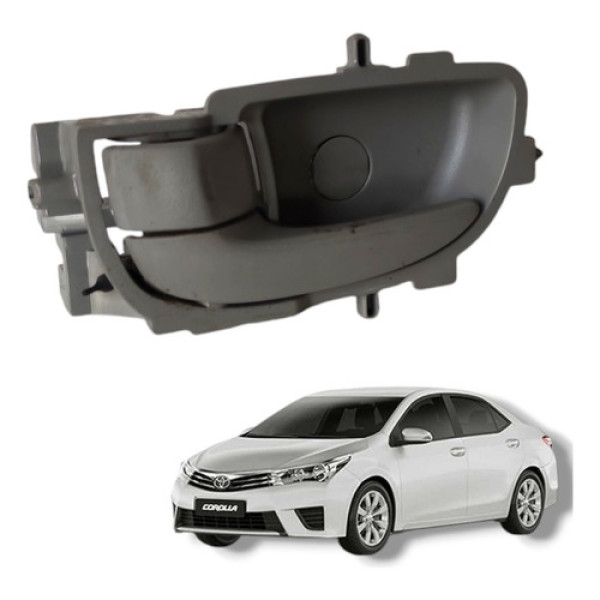 Maçaneta Interna Dianteira Traseira Esq Toyota Corolla 2016 Cinza Dianteira/traseira