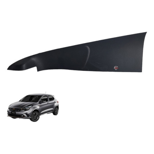 Acabamento Porta Dianteira Esquerda Fiat Argo 2019 Dianteira 7 Preto