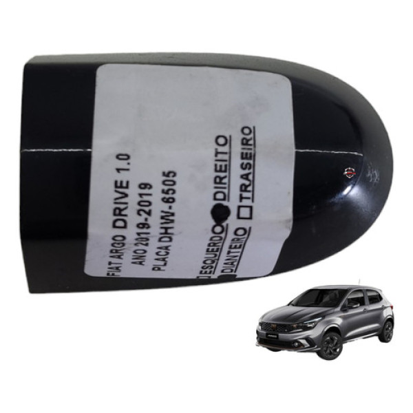 Acabamento Maçaneta Externa Dianteira Direita Fiat Argo 2019 Preto Dianteira