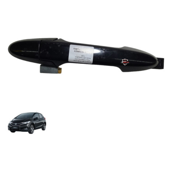 Maçaneta Externa Dianteira Esquerda Honda Fit 2017 Preto Dianteira