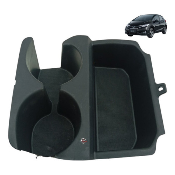 Porta Copos Console Honda Fit 2017 Preto