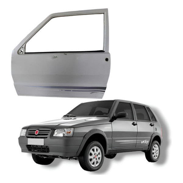 Porta Dianteira Esquerda Fiat Uno Mille 1.0 2 Portas 2012 Dianteira Esquerdo Branco