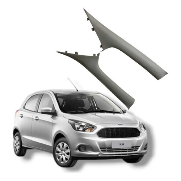 Par Acabamento Coluna Parabrisa Ford Ka  2017