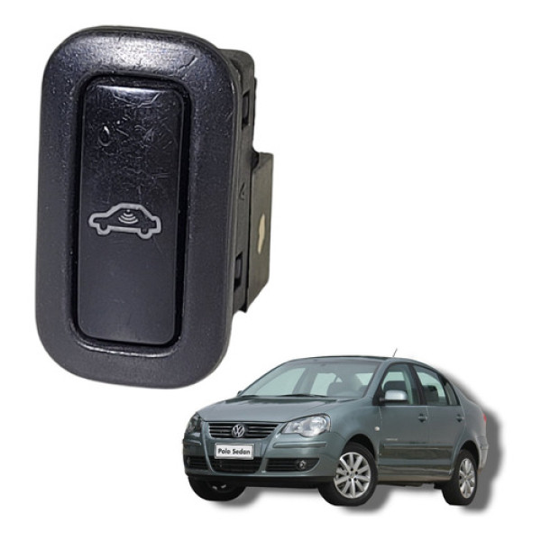 Botão Alarme Interruptor Volks. Polo Comfortline 2008 2013 Preto