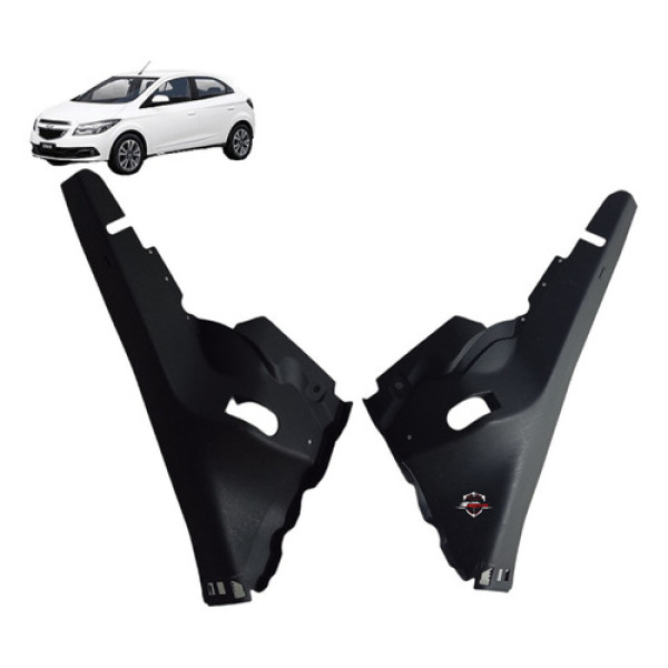 Par Moldura Coluna Traseira Chevrolet Onix 2014