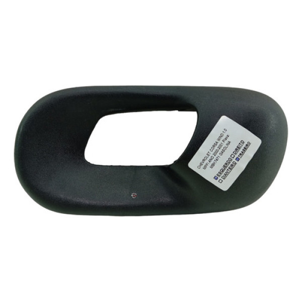 Acabamento Puxador Porta Trasei. Esquerdo Gm Corsa Wind 2001 Preto