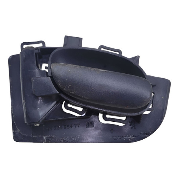 Maçaneta Interna Diant Esquerda Peugeot 206 207 1999 2011 Preto Dianteira