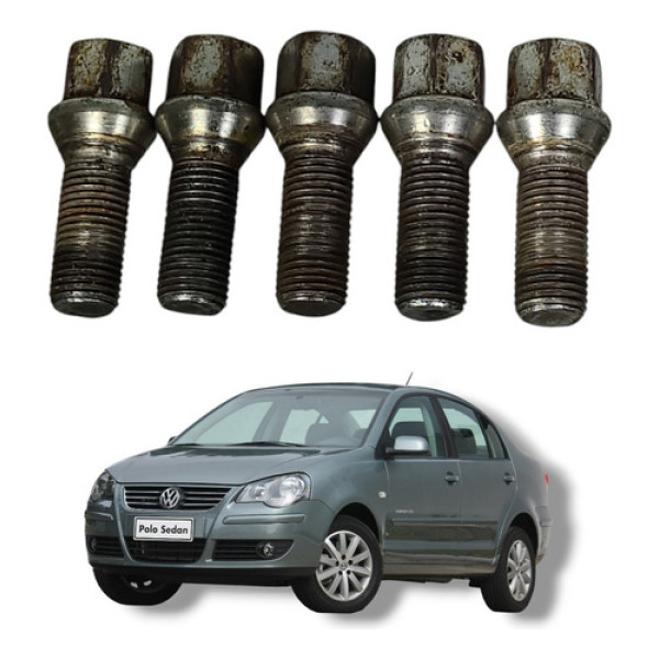 Jogo Parafuso Roda Volks. Polo Comfortline 2008 2013