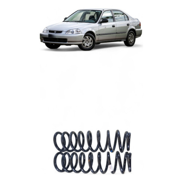 Par Mola Traseira Honda Civic 1999