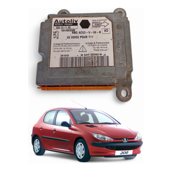 Módulo Air-bag Peugeot 206 2002/2006 9644903380 600237100