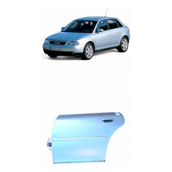 Porta Traseira Esquerda Audi A3 4p 01/06 Original 12077