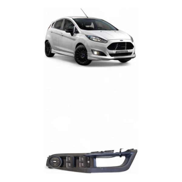 Botão Comando Vidro Diant Esq Ford New Fiesta 2015