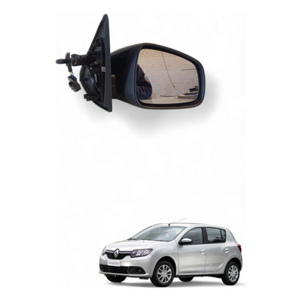 Retrovisor Direito Elétrico Renault Sandero 15/18 E90311027