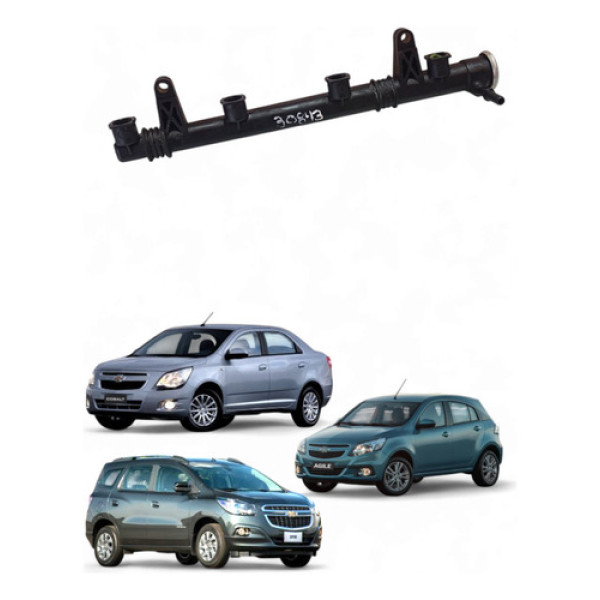 Flauta Bico Injetor Gm Spin Cobalt Agile 1.4 11/18 24578479