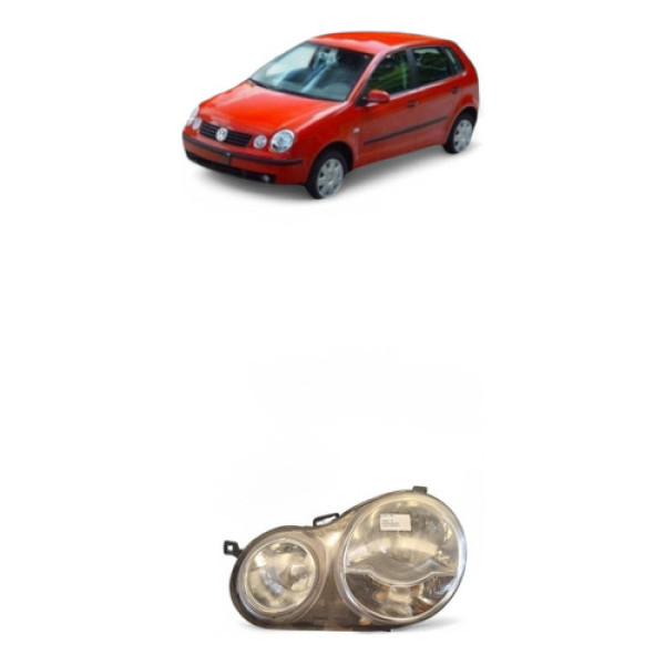 Farol Esquerdo Volkswagen Polo 2003/2004 (detalhe)