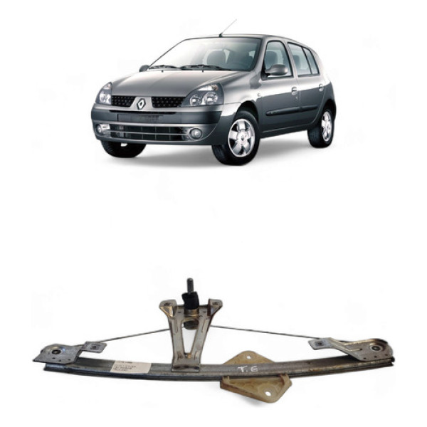 Máquina De Vidro Manual Traseira L/e Renault Clio 2008/09