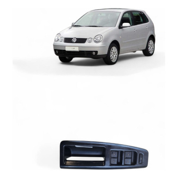 Botão Comando Vidro Dianteiro Esq Volkswagen Polo 2002/2003