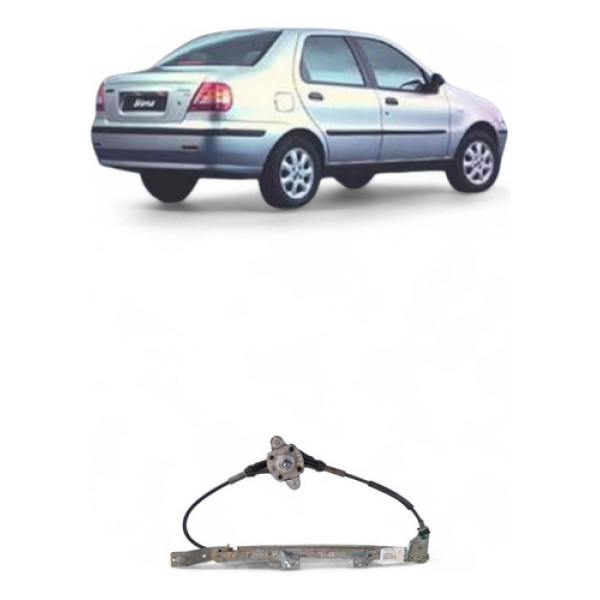 Máquina Vidro Traseira Direita Fiat Siena 2003/2004