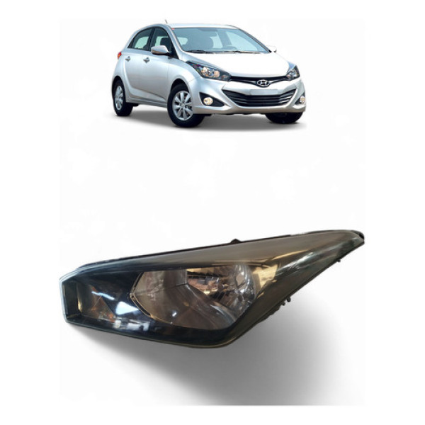 Farol Dianteiro Esquerdo Hyundai Hb20 2013/19
