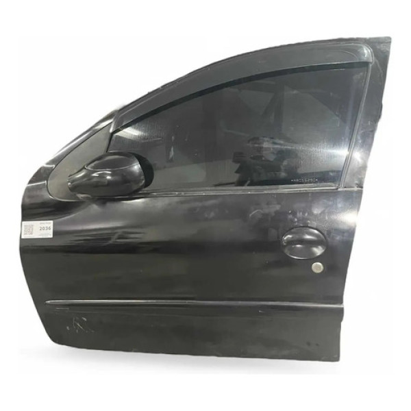 Porta Dianteira Esquerda Peugeot 206 207 Pelada Dianteira Esquerdo Preto