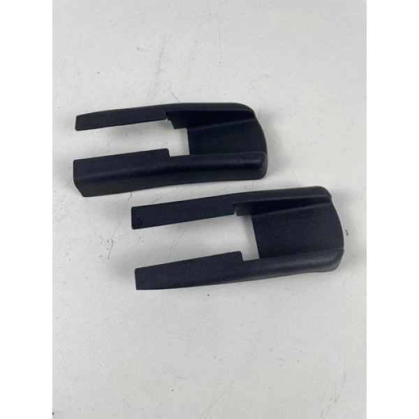 Par Moldura Trilho Banco Dianteiro Honda City 2009 A 2014  Preto