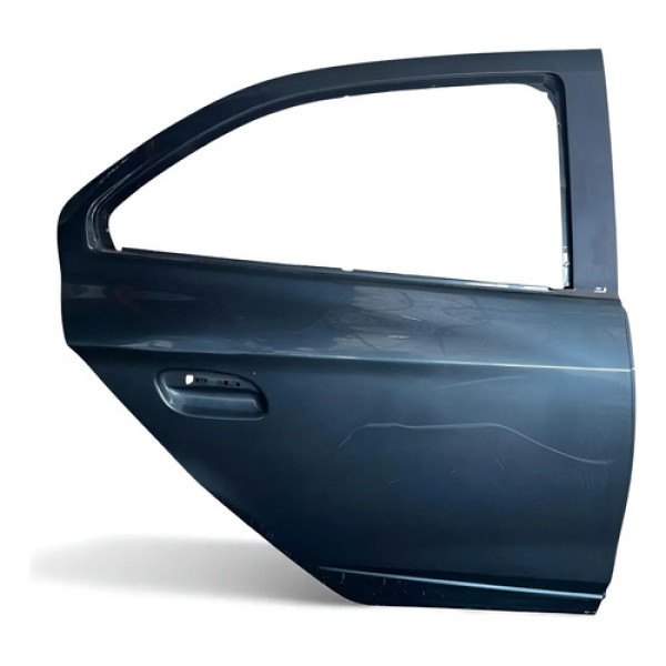 Porta Traseira Direira Gm Prisma 2014 2020 Pelada Traseira Direita Cinza-escuro