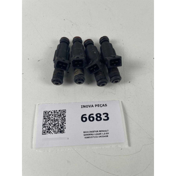 Bico Injetor Renault Sandero Logan 1.0 8v 0280157132 Unidade 127v
