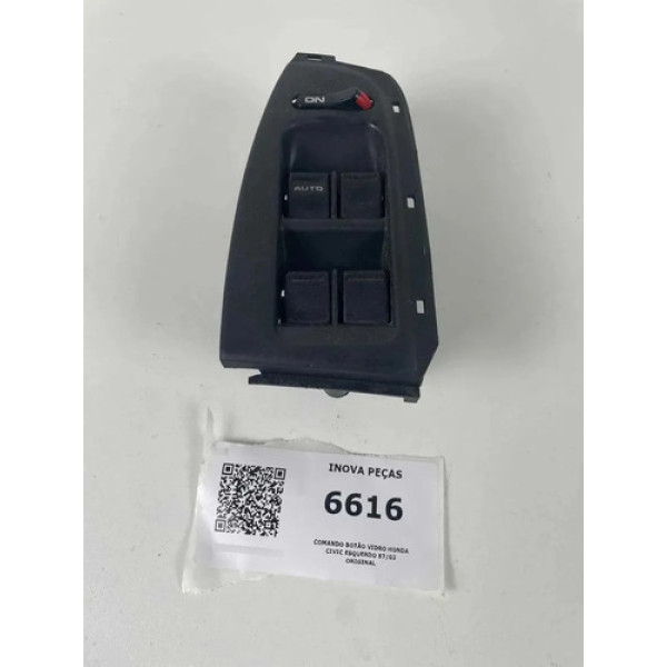 Comando Botão Vidro Honda Civic Esquerdo 97/02 Original