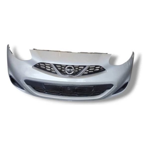 Parachoque Dianteiro Nissan March 2015 2020 Original Detalhe Prata