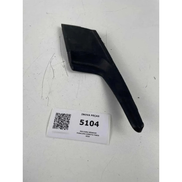 Moldura Vedador Paralama Direito Yaris 2020 Preto