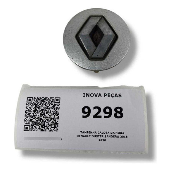 Tampinha Calota Da Roda Renault Duster Sandero 2015 2020 Prata