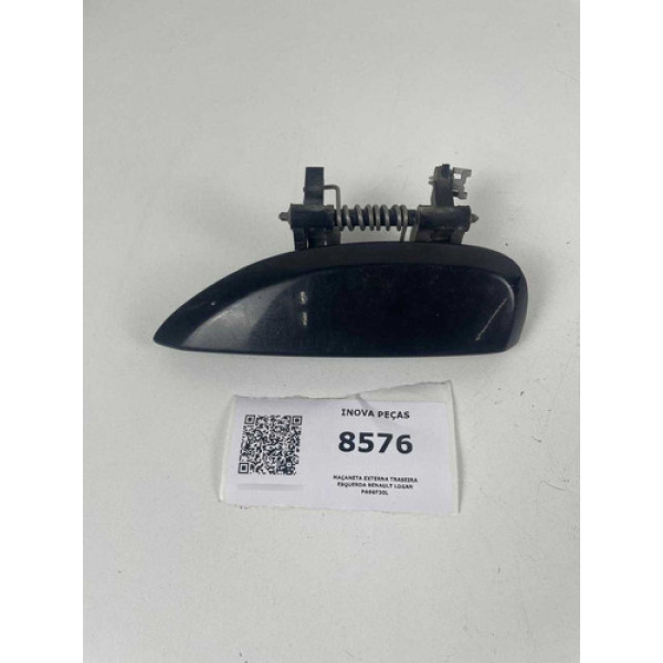 Maçaneta Externa Traseira Esquerda Renault Logan Pa6gf30l Preto Traseira