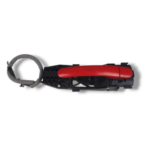 Maçaneta Externa Tras Esquerda Ford Ka 2014 A 2021 Vermelho Dianteira