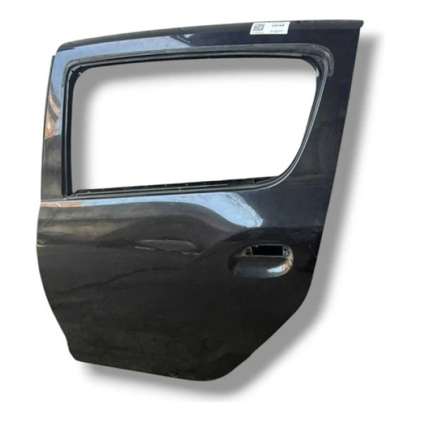 Porta Traseira Esquerda Renault Sandero 15 22 Pelada Traseira Esquerdo Preto