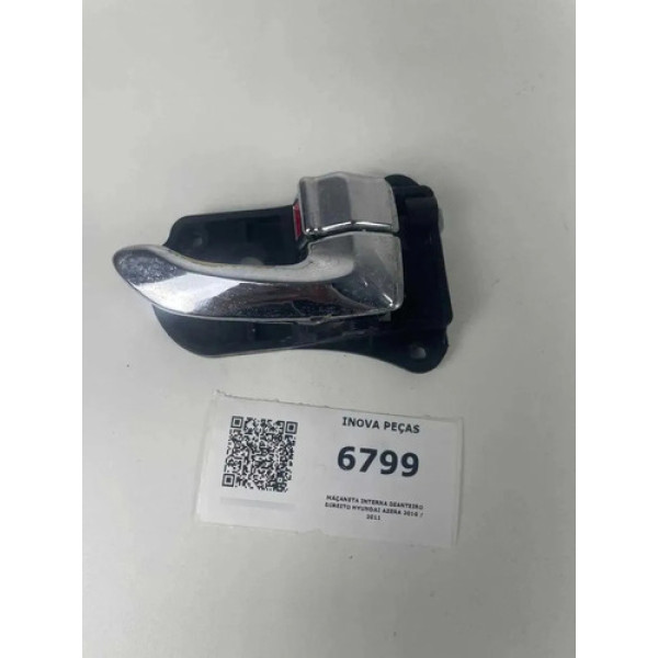 Maçaneta Interna Dianteiro Direito Hyundai Azera 2010 / 2011 Preto Dianteira/traseira