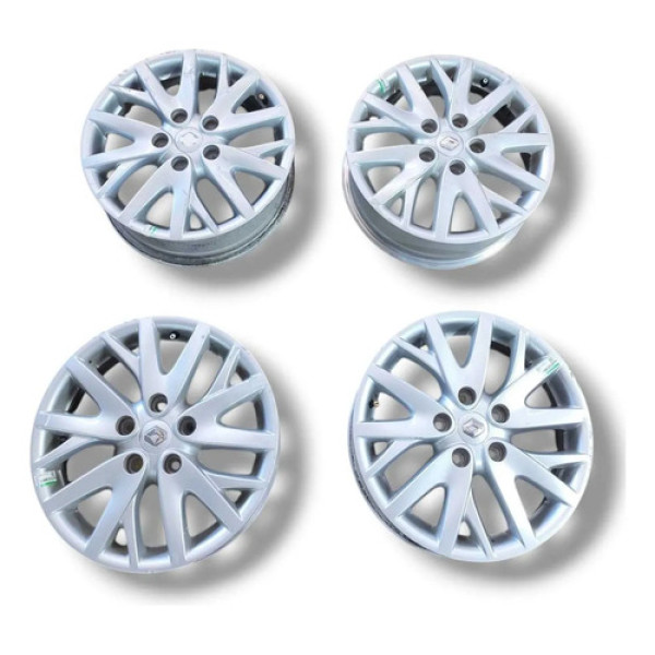 Jogo Roda Renault Fluence Aro 16 Original Prateado