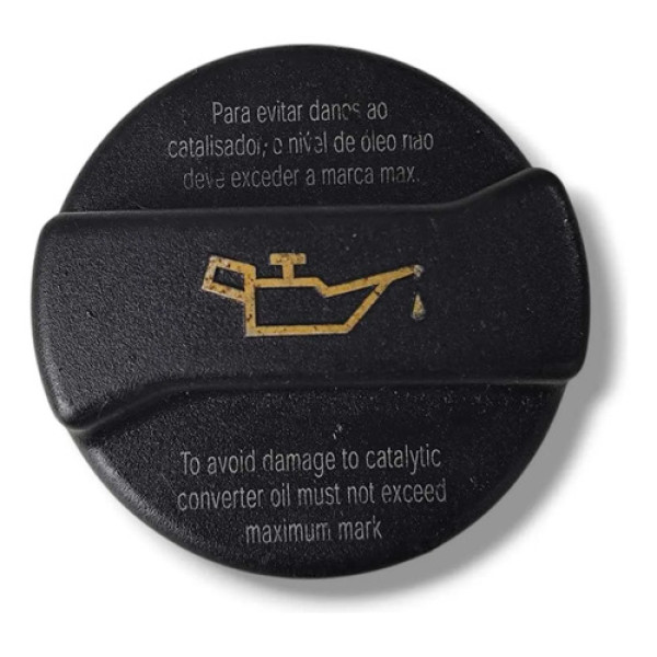 Tampa De Oleo Motor Gol Fox Polo Saveiro Voyage Original Preto