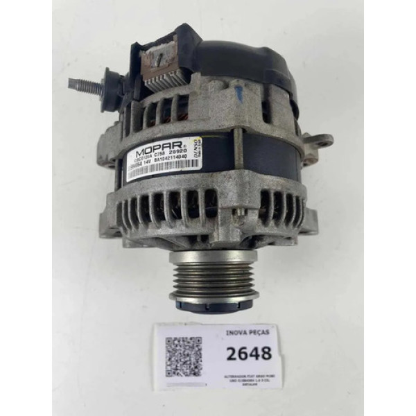 Alternador Fiat Argo Mobi Uno 51984064 1.0 3 Cil Detalhe