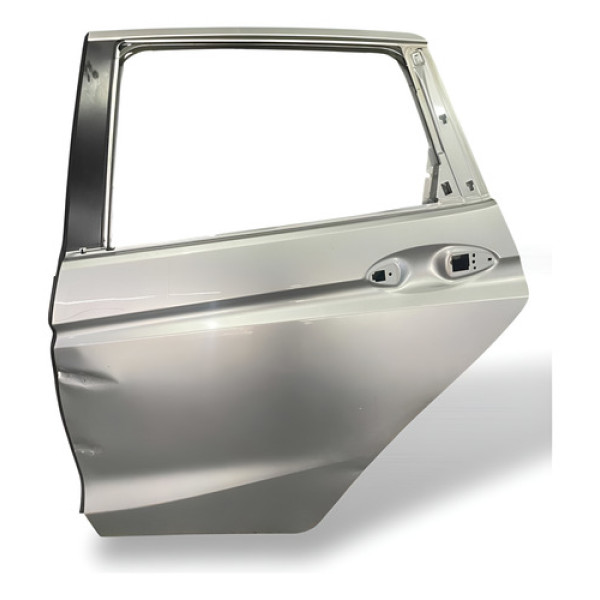 Porta Traseira Esquerda Detalhe Honda Fit 2015 2020 Pelada Traseira Esquerdo Prateado