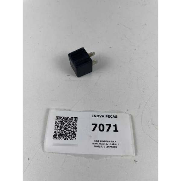 Rele Auxiliar 40a 4 Terminais 12v - Farol / Ignição Limpador 12v