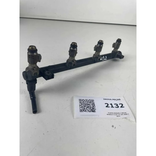 Flauta Injeção C Bicos Renault Clio 1.0 16v 2008 A 2014
