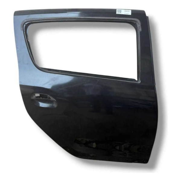 Porta Traseira Direita Renault Sandero 15 22 Pelada Traseira Direito Preto