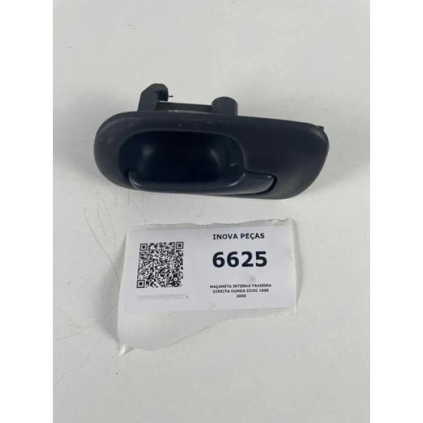 Maçaneta Interna Traseira Direita Honda Civic 1996 2000 Prateado Dianteira/traseira